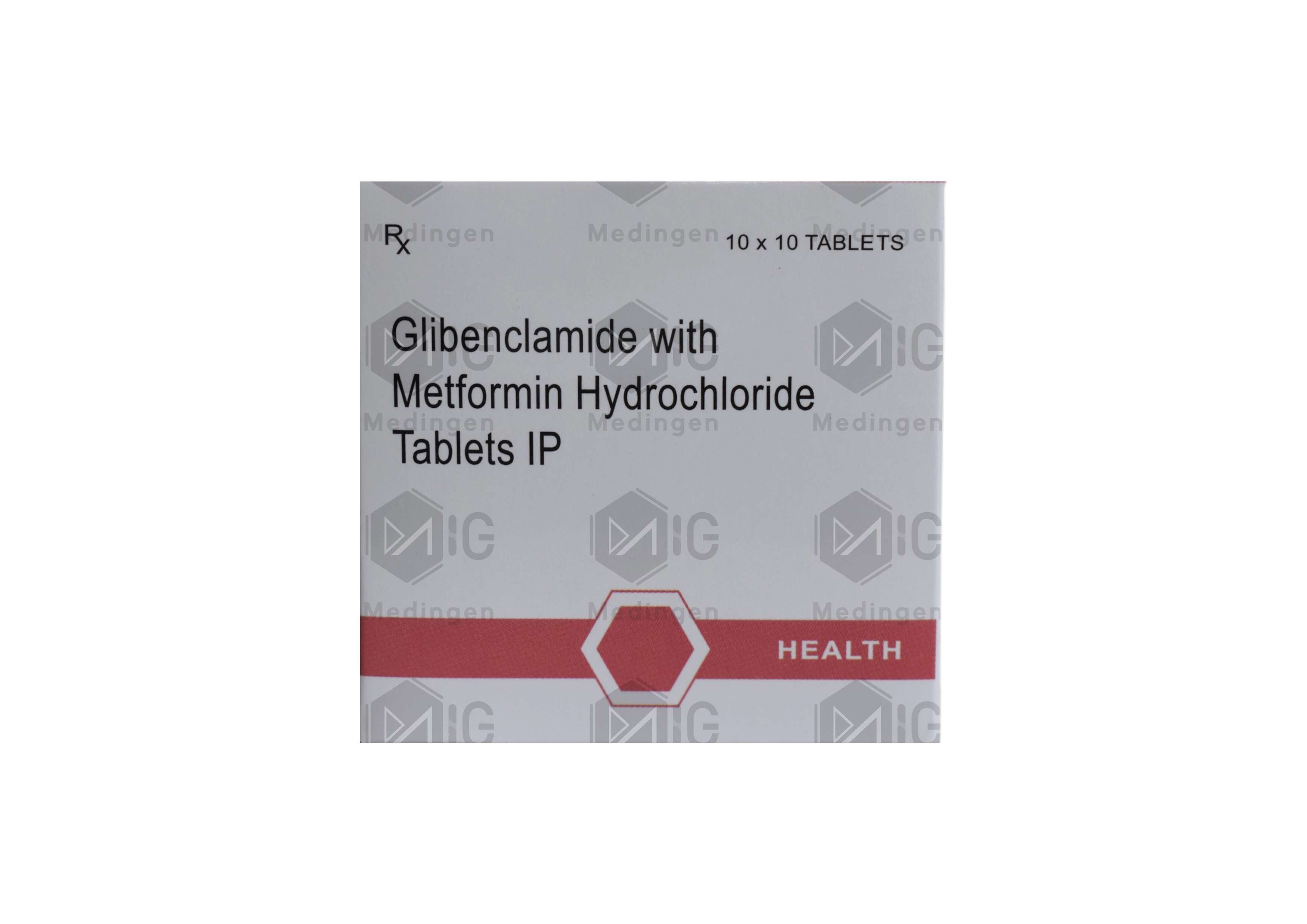 GLIBENCLAMIDE WITH METFORMIN HYDROCHLORIDE 5/500MG